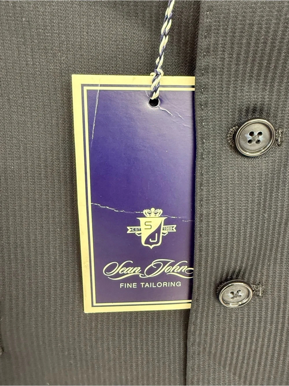 Sean John Navy Blue Suit Vest Size XL NWT